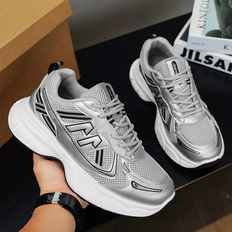 JEANSWEST Winter Maillard Style Anti Slip Wear Resistant Breathable Height Increasing Low Top Chunky Sneakers Unisex-11