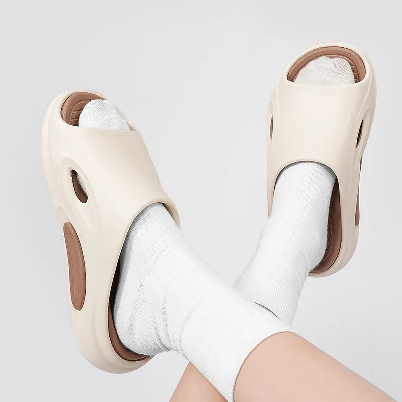 JEANSWEST Stitching Slip Resistant Odor Resistant Massage Pad Slide Slippers Unisex-30