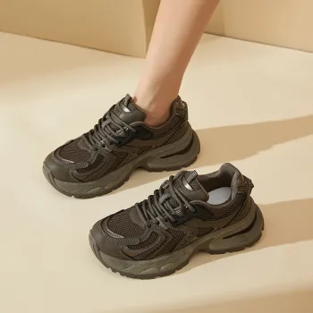 JEANSWEST Breathable Height Increasing Low Top Chunky Sneakers Women's Jasper Box Included