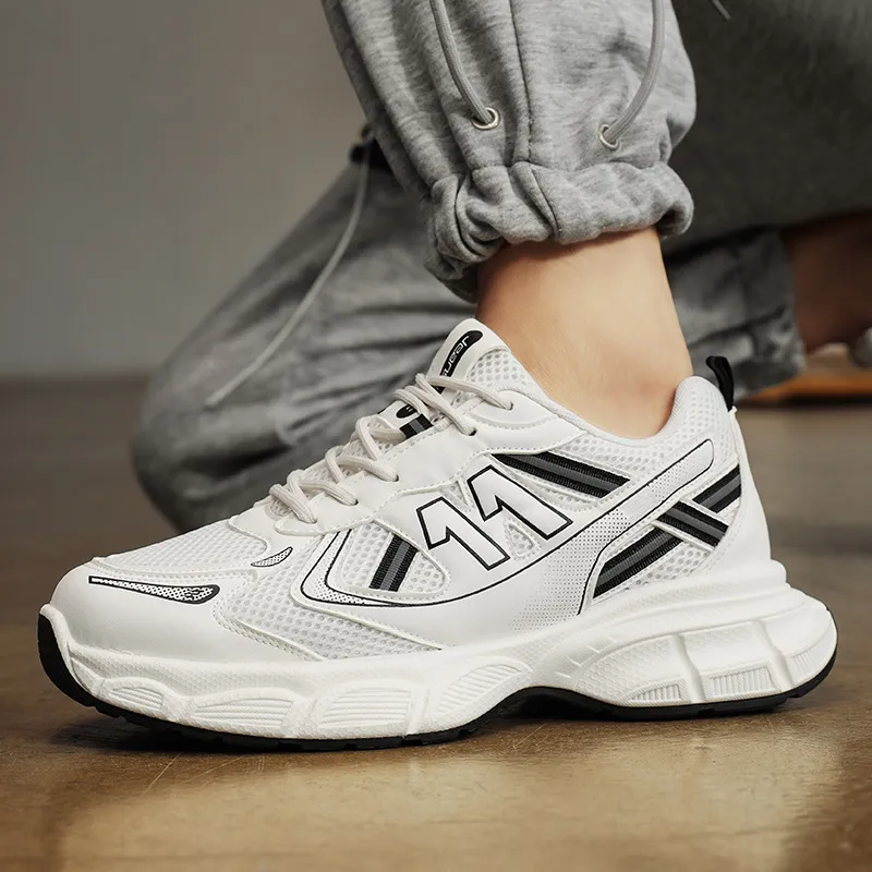 JEANSWEST Winter Maillard Style Anti Slip Wear Resistant Breathable Height Increasing Low Top Chunky Sneakers Unisex-5
