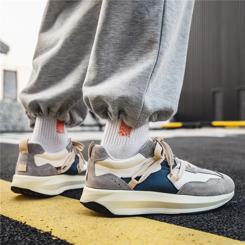 JEANSWEST American Fashion Commute Comfortable Versatile With Design Sensation Low Top Casual Shoes Beige-4