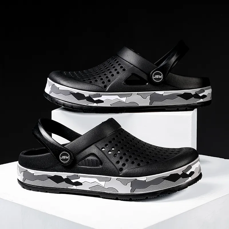 JEANSWEST Fashion Niche Design, Cloud Like Clogs Men's-5