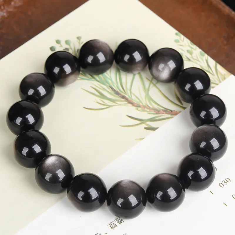 Yeon yun Jewelry Obsidian Bracelets Unisex-3