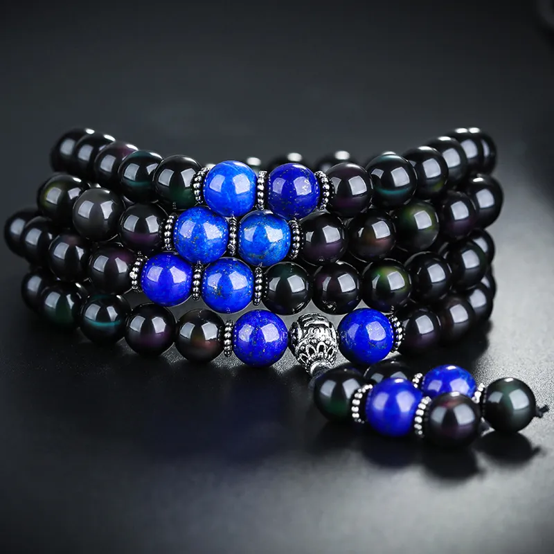 Yeon yun Jewelry Obsidian Bracelets Unisex-1