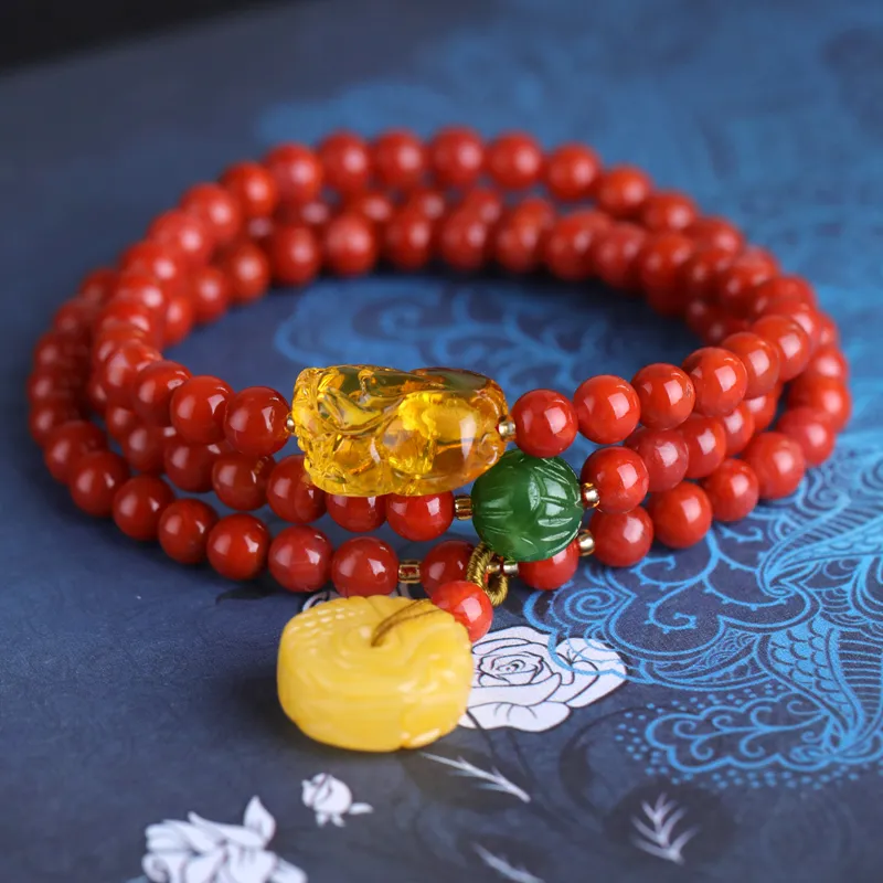 Cardamom Time South Red Agate Bracelets Unisex-2