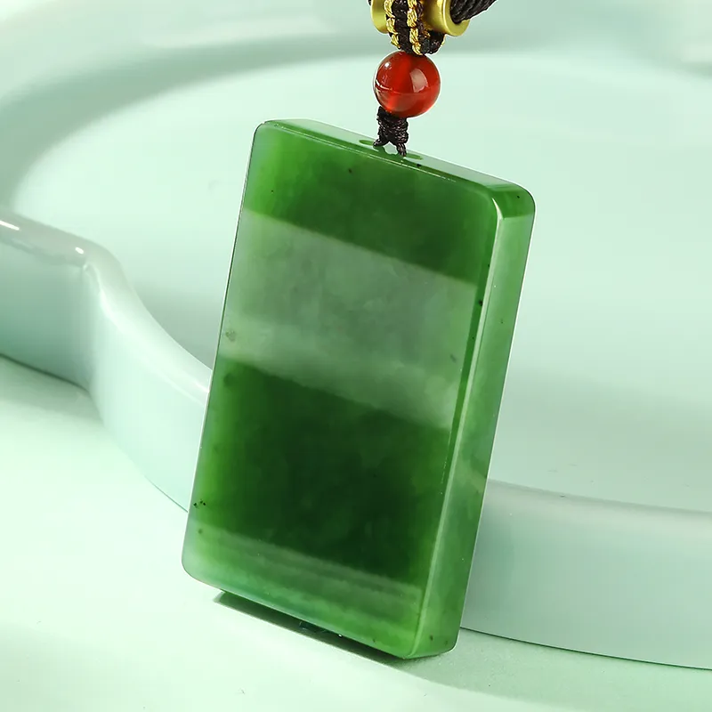 Cardamom Time Hetian Jade Pendants Jasper Unisex-3