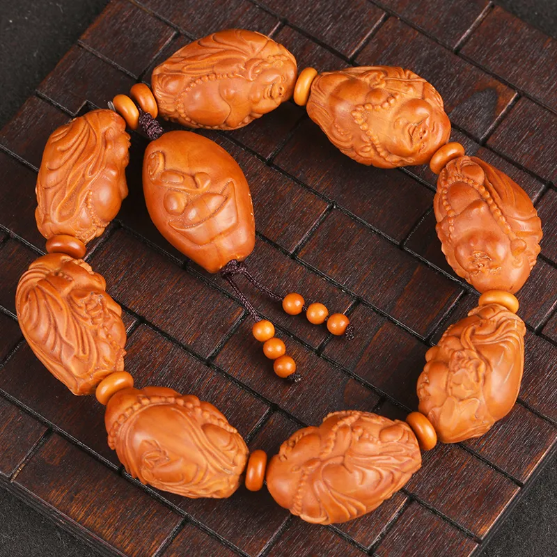 Yeon yun Jewelry Olive Pit Walnut Bracelets Unisex-7