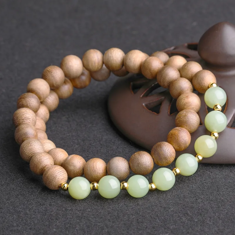 Cardamom Time Fragrance Agarwood Precious Wood Bracelets Unisex-2