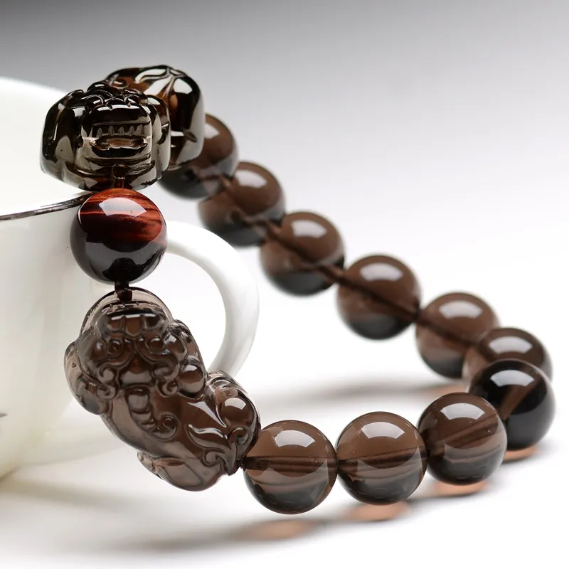 Yeon yun Jewelry Obsidian Jade Bracelets Unisex-1