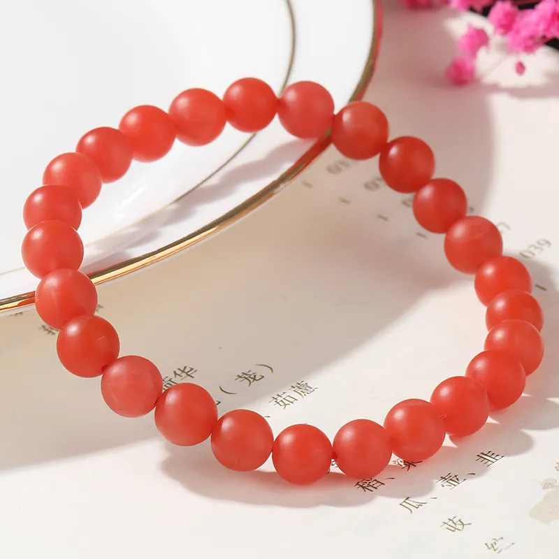 Yeon yun Jewelry Southern Red Agate Bracelets Unisex 7 8mm-3