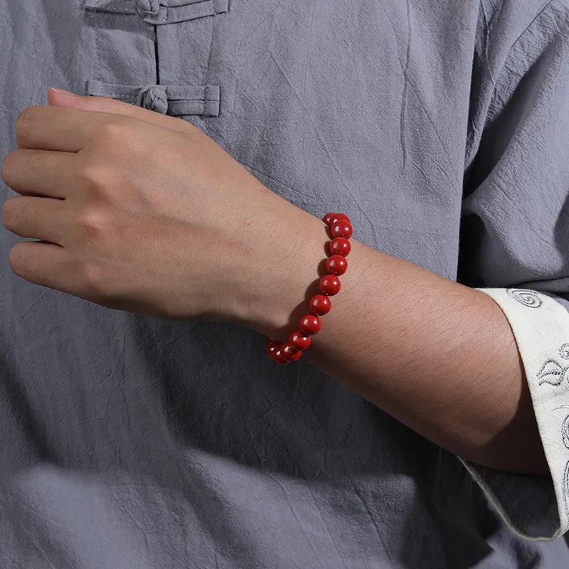 Cardamom Time Reconstructed Cinnabar Bracelets Unisex-2