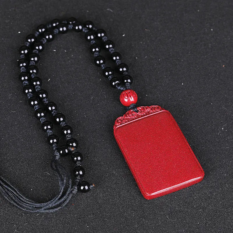 Yeon yun Jewelry Cinnabar Jade Pendants Unisex-6