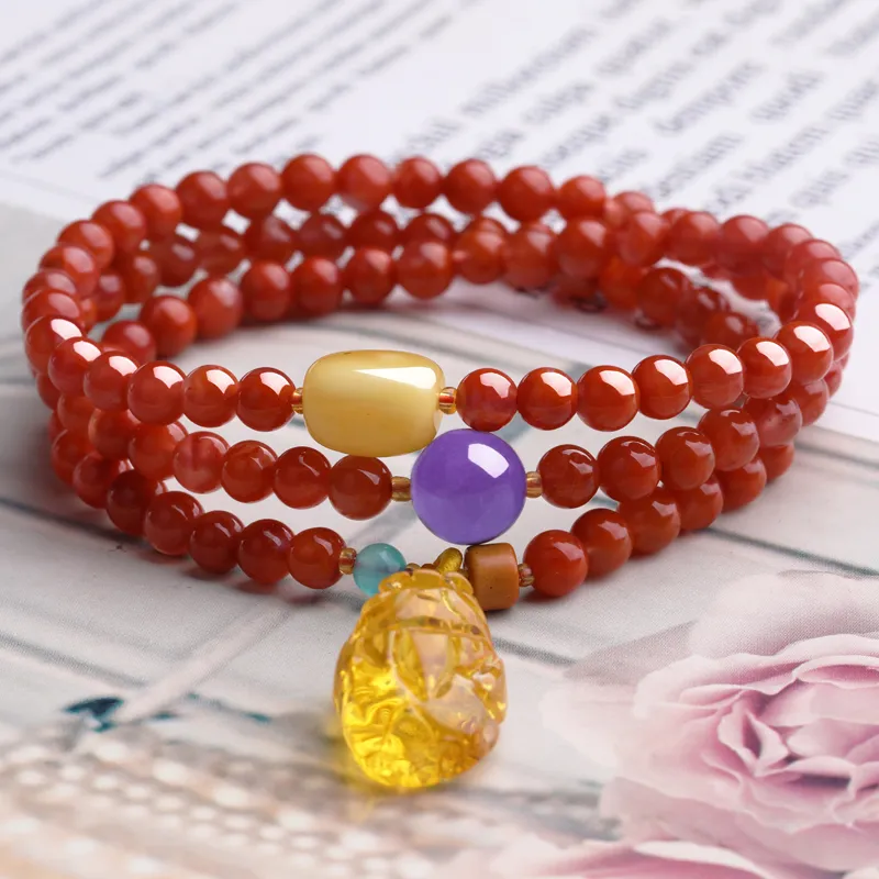 Cardamom Time Southern Red Agate Bracelets Unisex-4