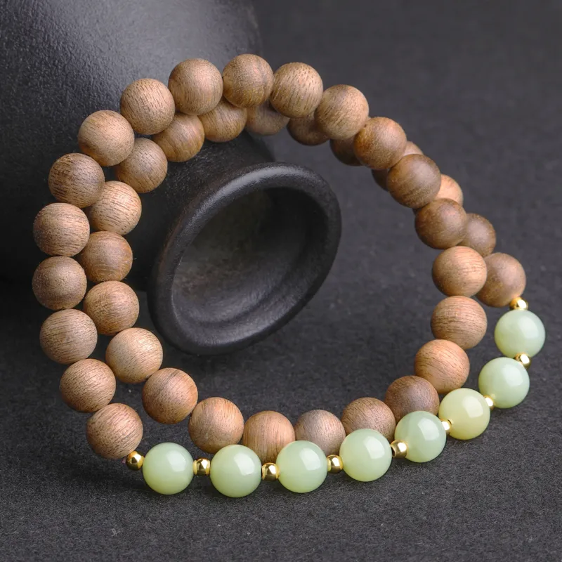 Cardamom Time Fragrance Agarwood Precious Wood Bracelets Unisex-4
