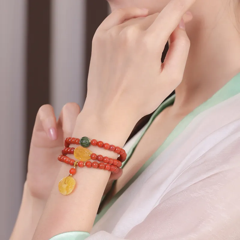 Cardamom Time South Red Agate Bracelets Unisex-4