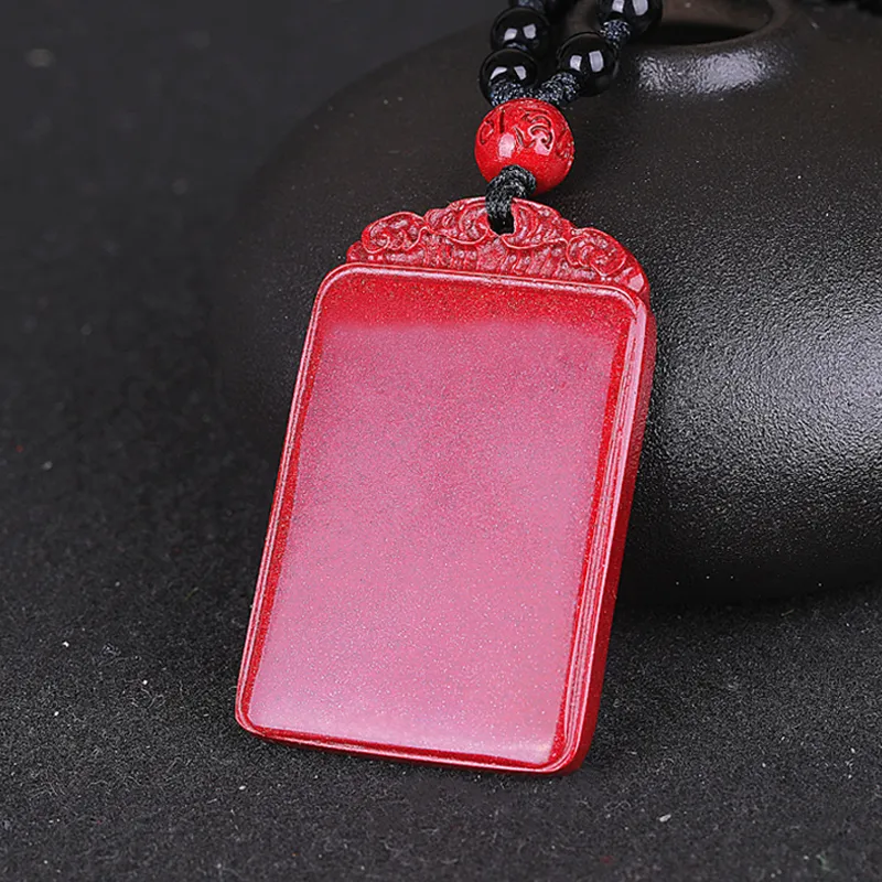 Yeon yun Jewelry Cinnabar Jade Pendants Unisex-4