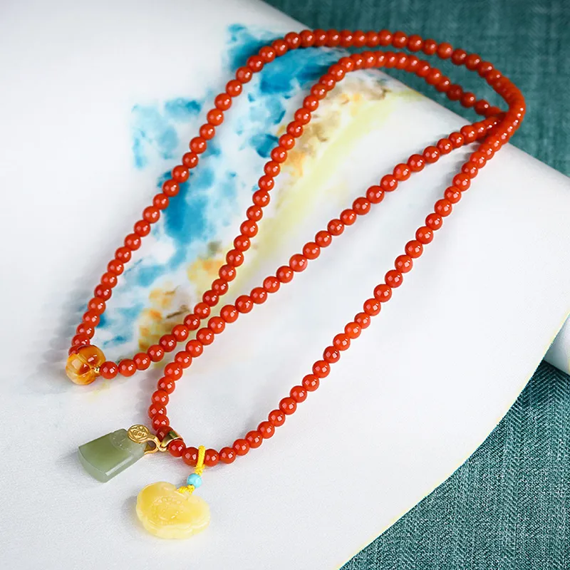 Cardamom Time South Red Agate Bracelets Unisex-4