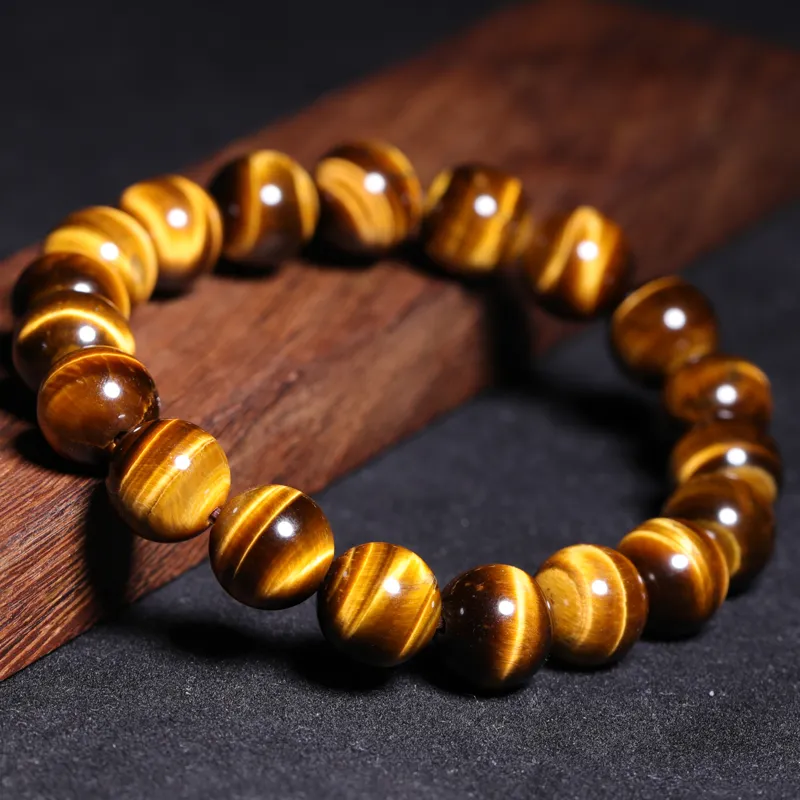 Yeon yun Jewelry Tiger's Eye Stone Bracelets Unisex-3