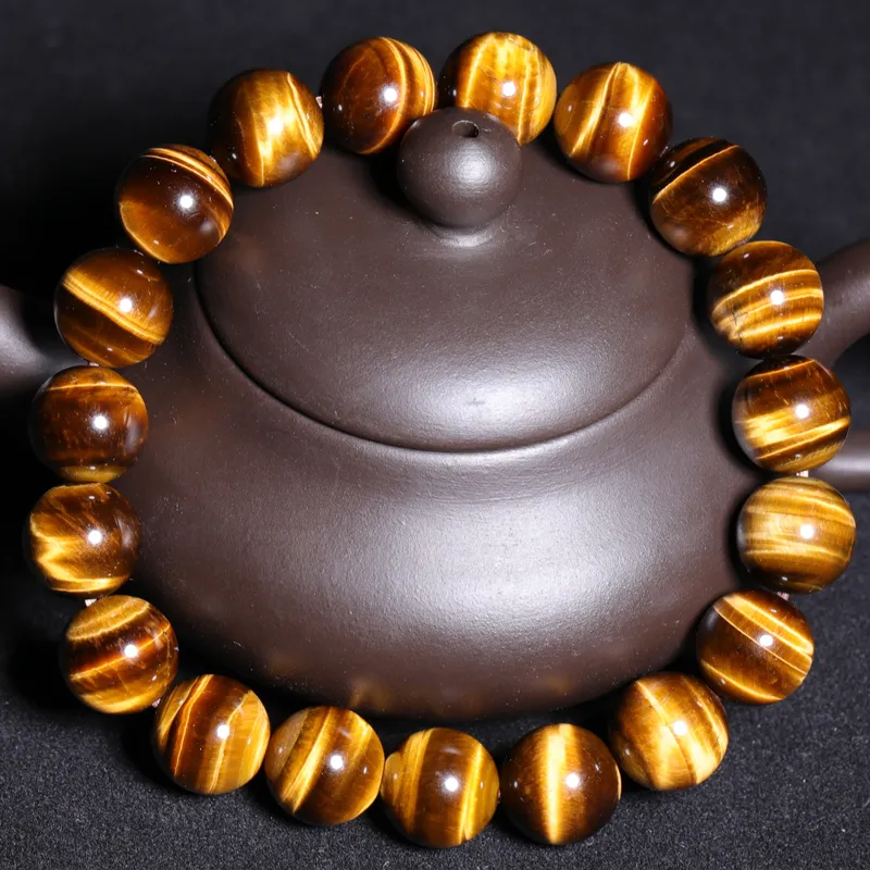 Yeon yun Jewelry Tiger's Eye Stone Bracelets Unisex-4