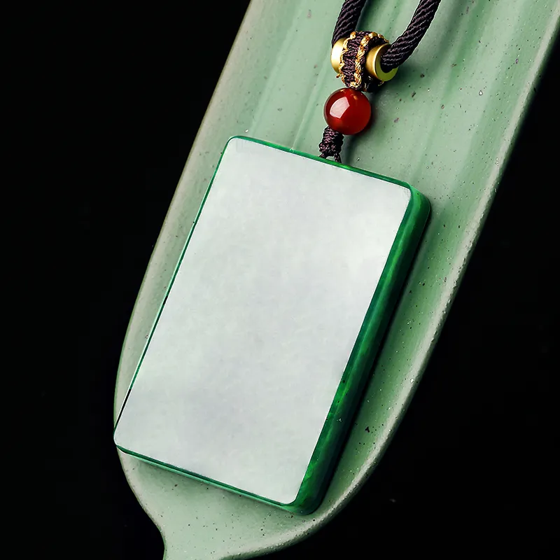 Cardamom Time Hetian Jade Pendants Jasper Unisex-4