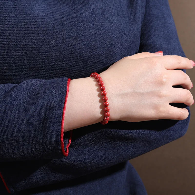 Cardamom Time Reconstructed Cinnabar Bracelets Unisex-1