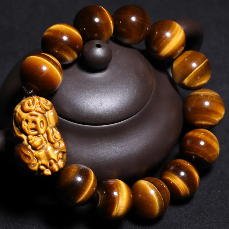 Yeon yun Jewelry Tiger's Eye Stone Bracelets Unisex-1