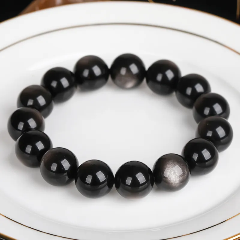 Yeon yun Jewelry Obsidian Bracelets Unisex-1