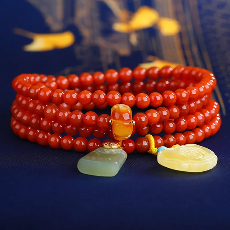 Cardamom Time South Red Agate Bracelets Unisex-3