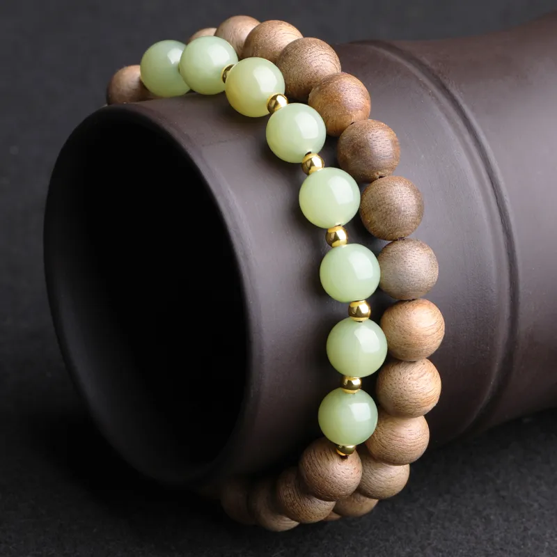 Cardamom Time Fragrance Agarwood Precious Wood Bracelets Unisex-3