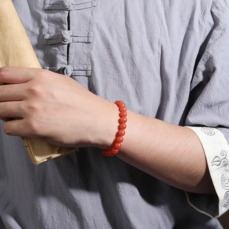 Yeon yun Jewelry Southern Red Agate Bracelets Unisex-2