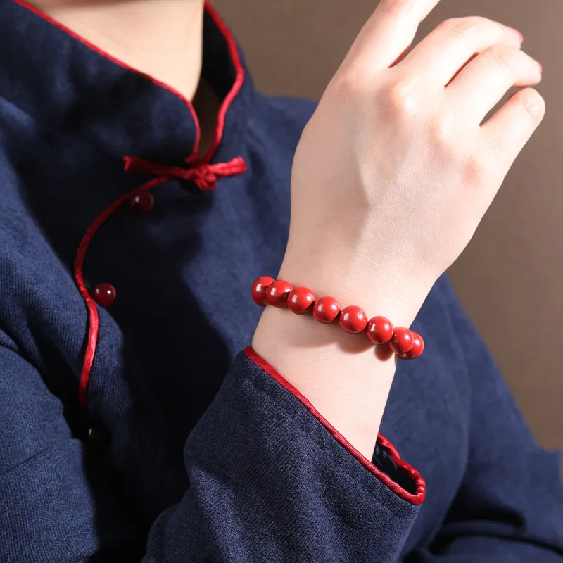 Cardamom Time Reconstructed Cinnabar Bracelets Unisex-1