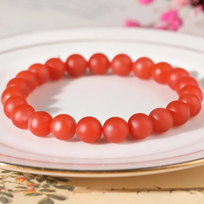 Yeon yun Jewelry Southern Red Agate Bracelets Unisex-5