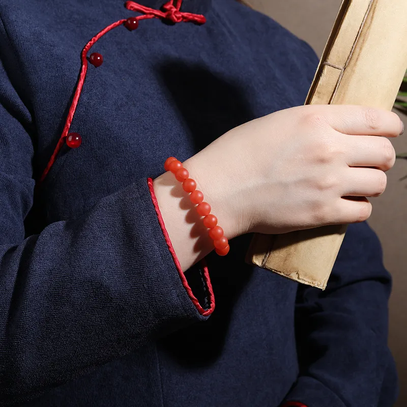 Yeon yun Jewelry Southern Red Agate Bracelets Unisex-1