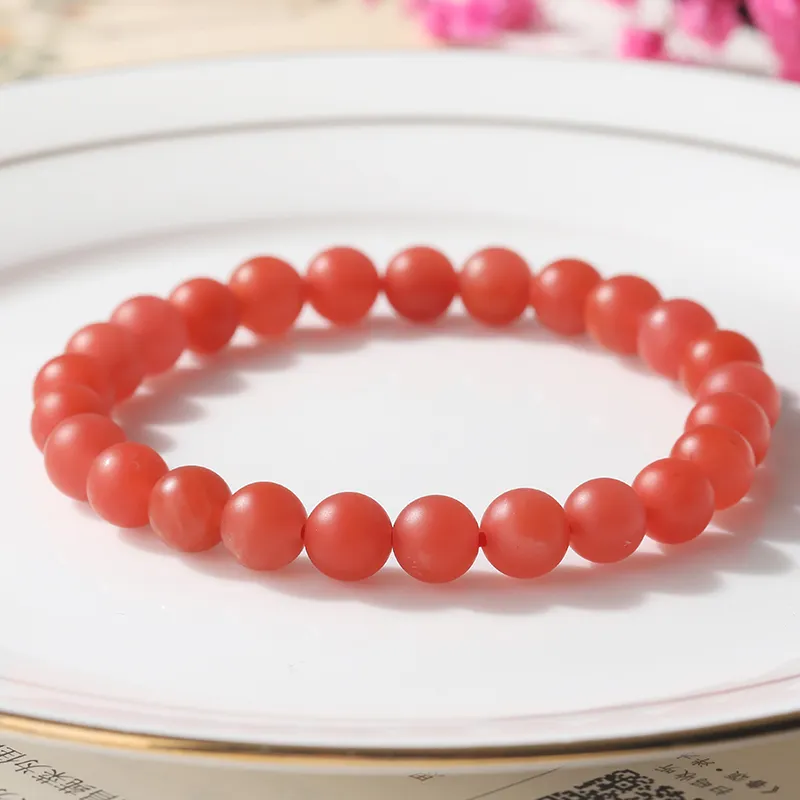 Yeon yun Jewelry Southern Red Agate Bracelets Unisex 7 8mm-1