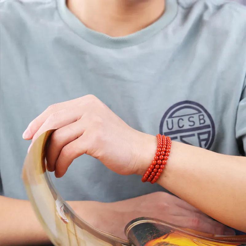 Cardamom Time South Red Agate Bracelets Unisex-5