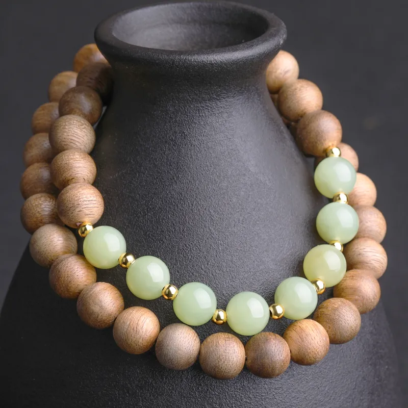 Cardamom Time Fragrance Agarwood Precious Wood Bracelets Unisex-1