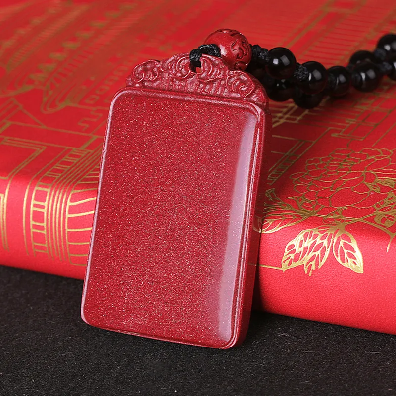 Yeon yun Jewelry Cinnabar Jade Pendants Unisex-3