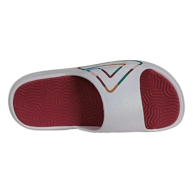 PEAK State Pole Classic Drag Slip-Resistant Abrasion-Resistant Slide Slippers Unisex White Red-2