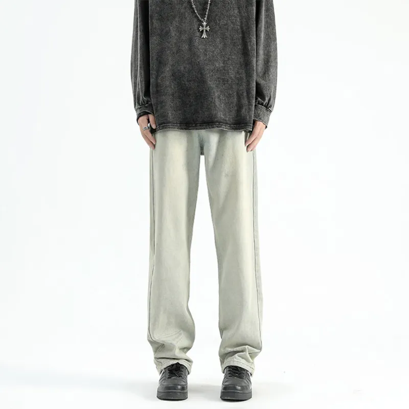 CELUCASN Jeans Unisex Yellow Mud-2