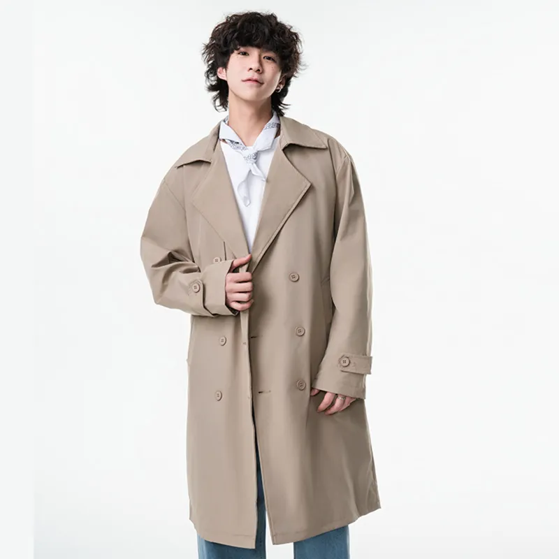 CELUCASN Trench Coats Unisex-9
