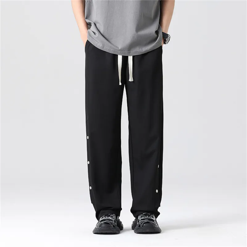 CELUCASN Casual Pants Unisex Light Heather Gray-8