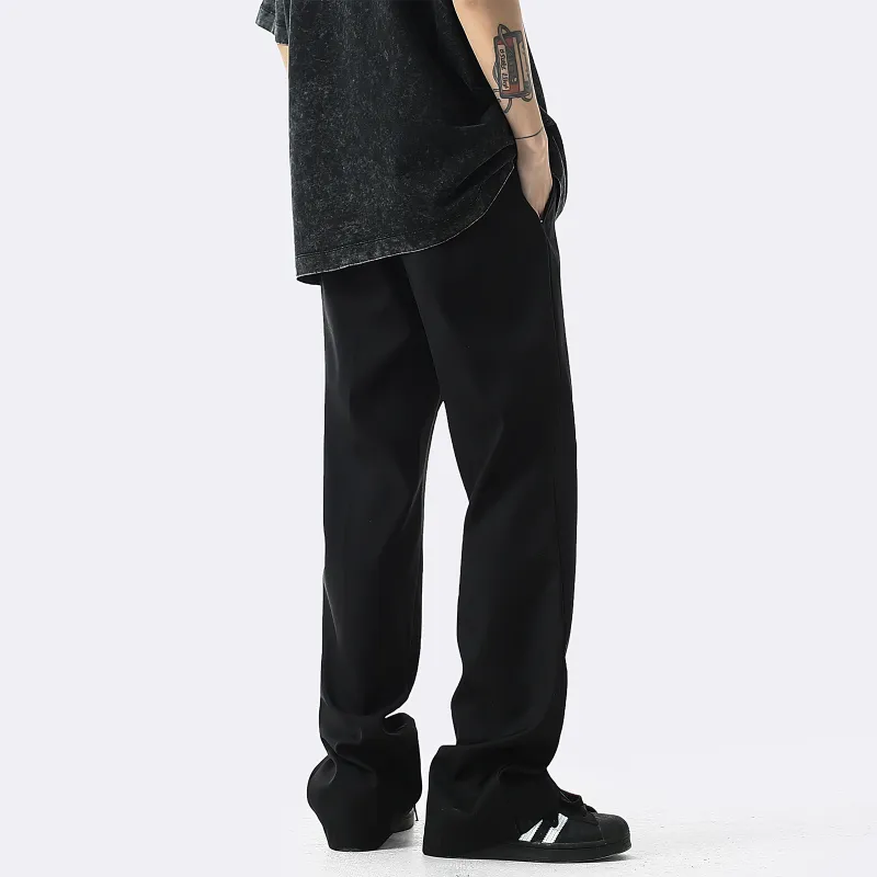 CELUCASN SS24 Casual Pants Unisex Black-4