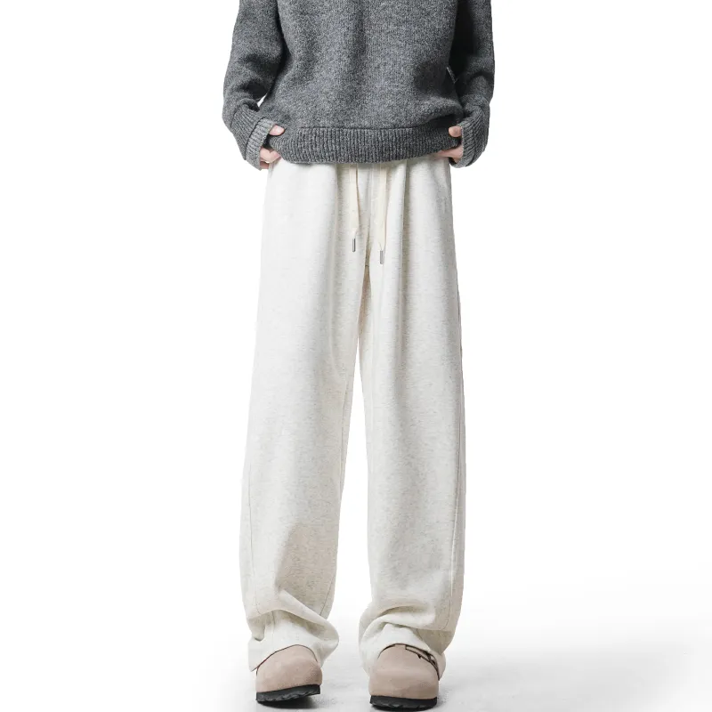 CELUCASN Casual Pants Unisex Red-3