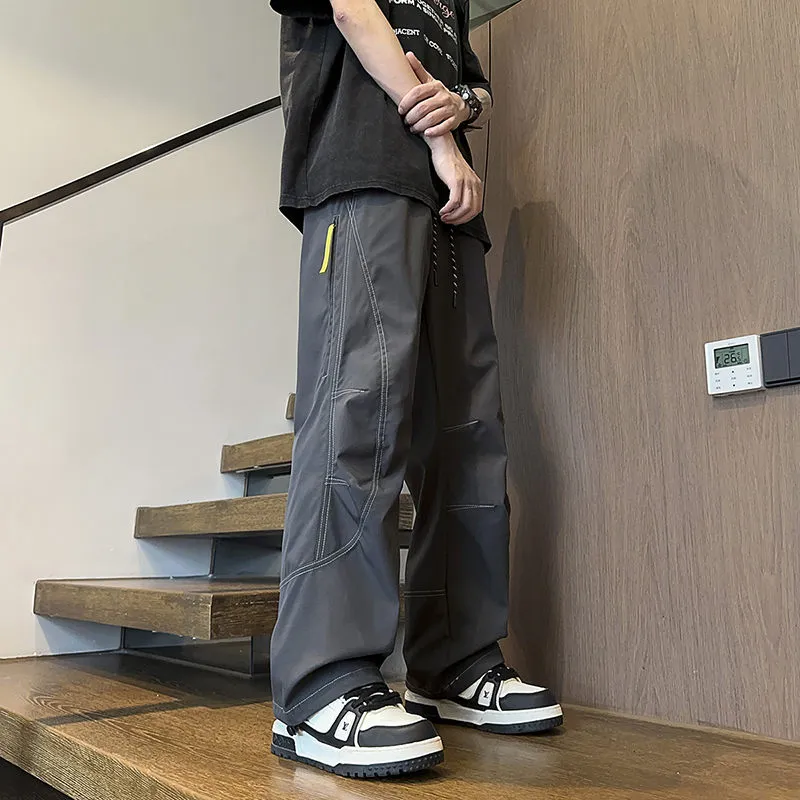 CELUCASN Casual Pants Unisex AB Color-8