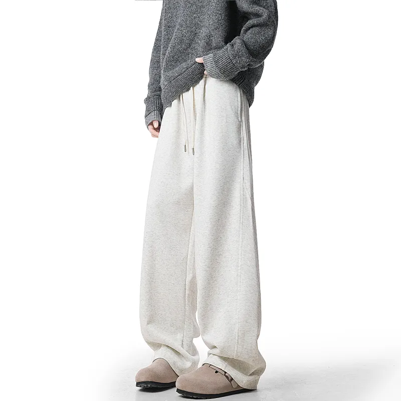 CELUCASN Casual Pants Unisex Red-4