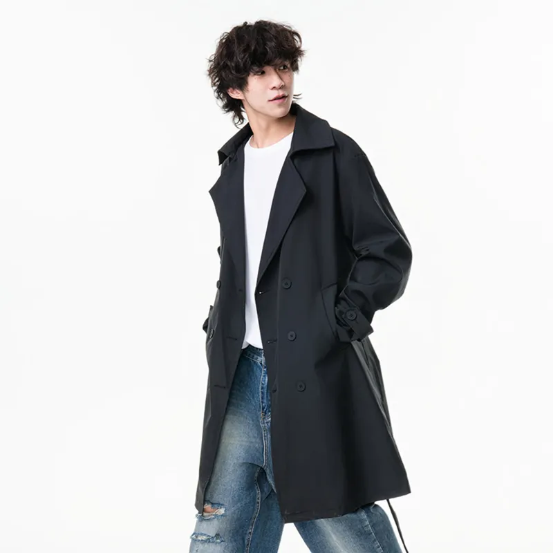 CELUCASN Trench Coats Unisex-3