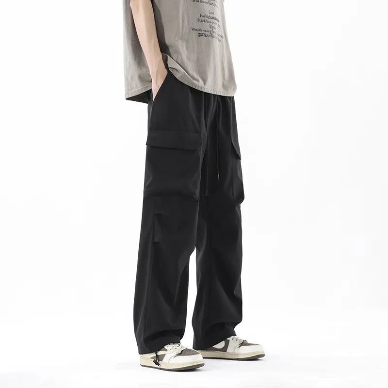 CELUCASN Casual Pants Unisex White-4