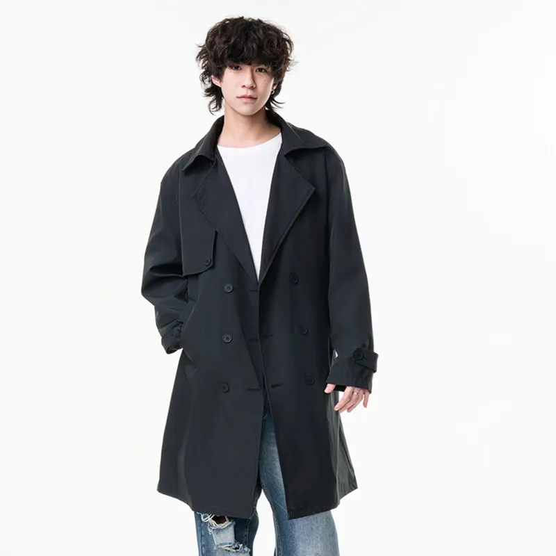 CELUCASN Trench Coats Unisex-2