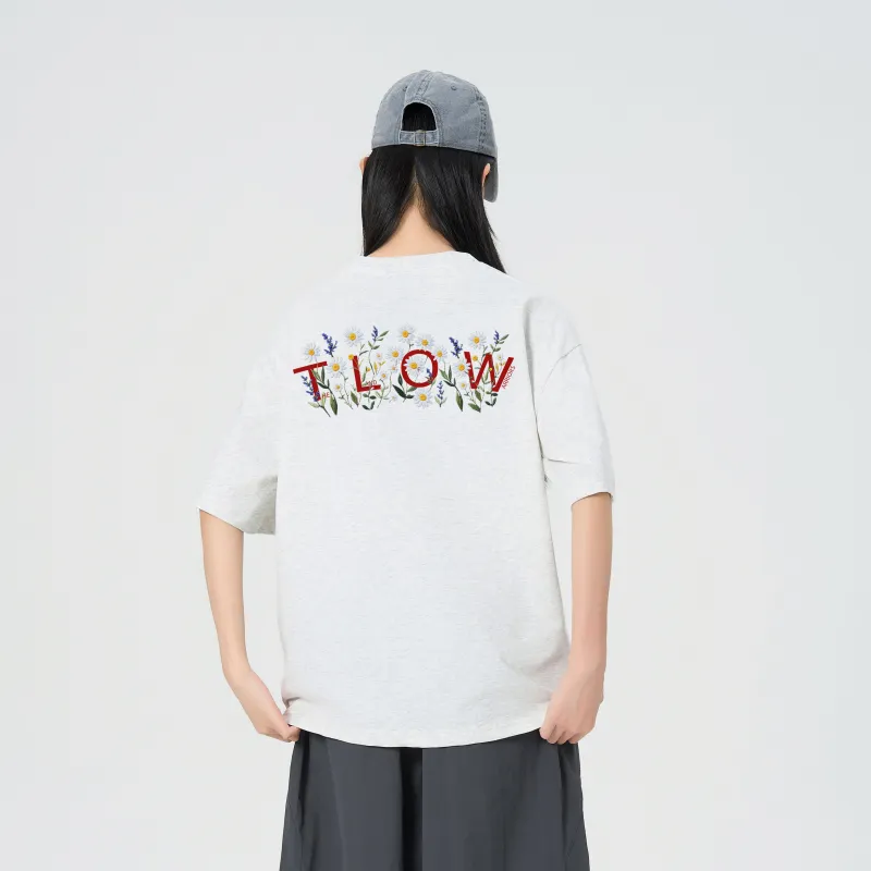 DOKI T Shirt Unisex Heather Gray Red-3