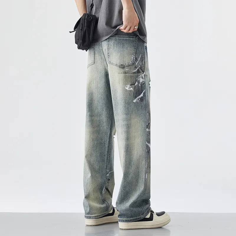 HELEH Jeans Unisex Vintage Blue-3